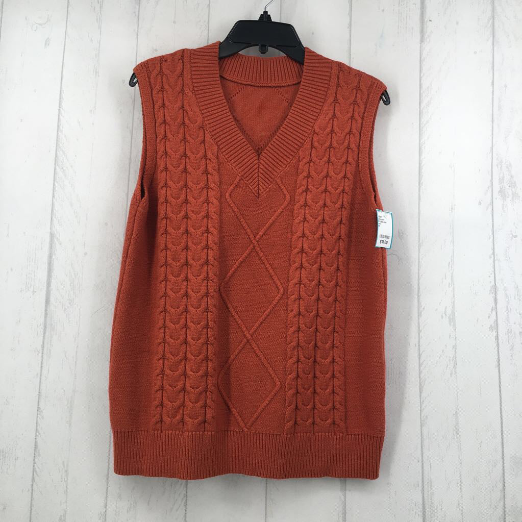 M cable knit sweatwe vest