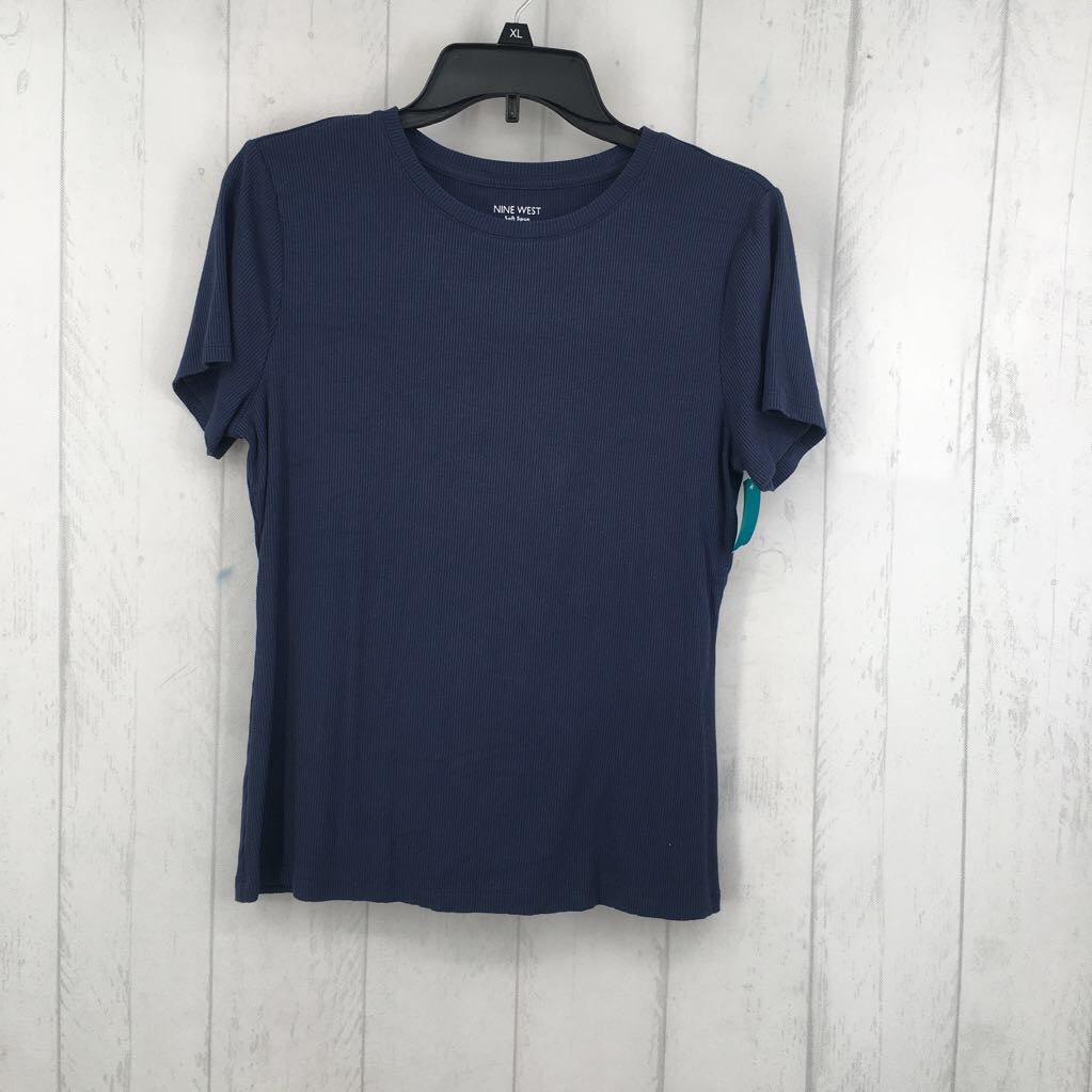 L ribbed crewneck s/s tee