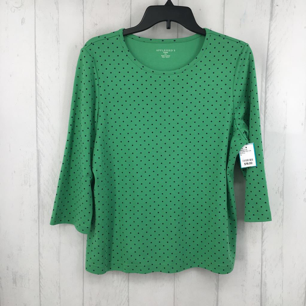 Lp polka dot 3/4 slv tee