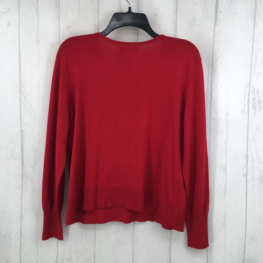 L embelished knit top l/s