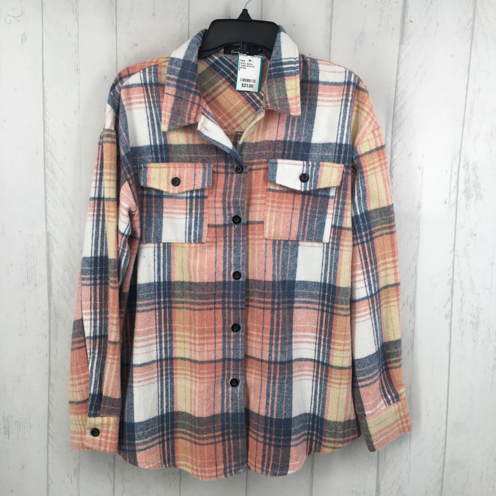 S plaid shacket