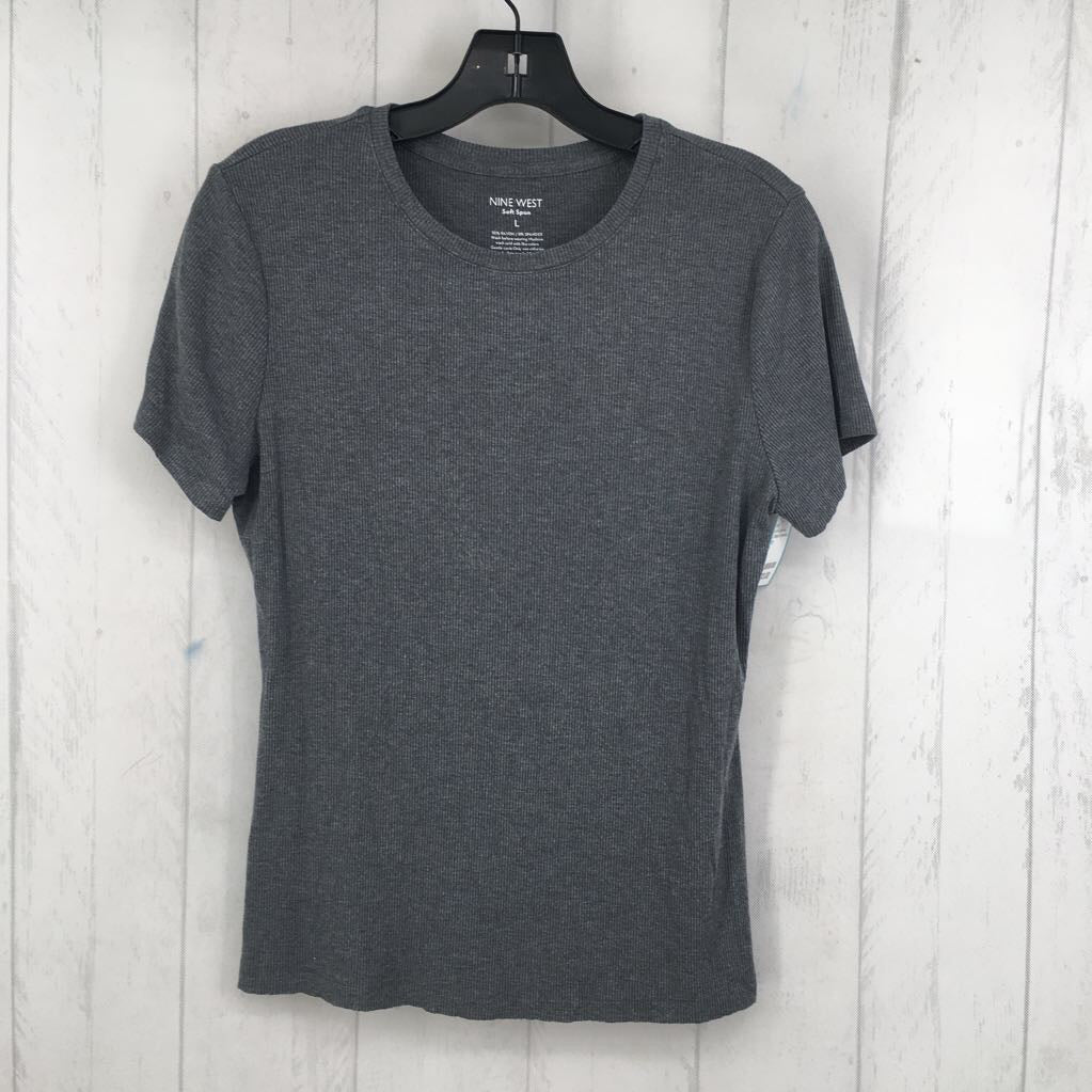 L ribbed crewneck s/s tee