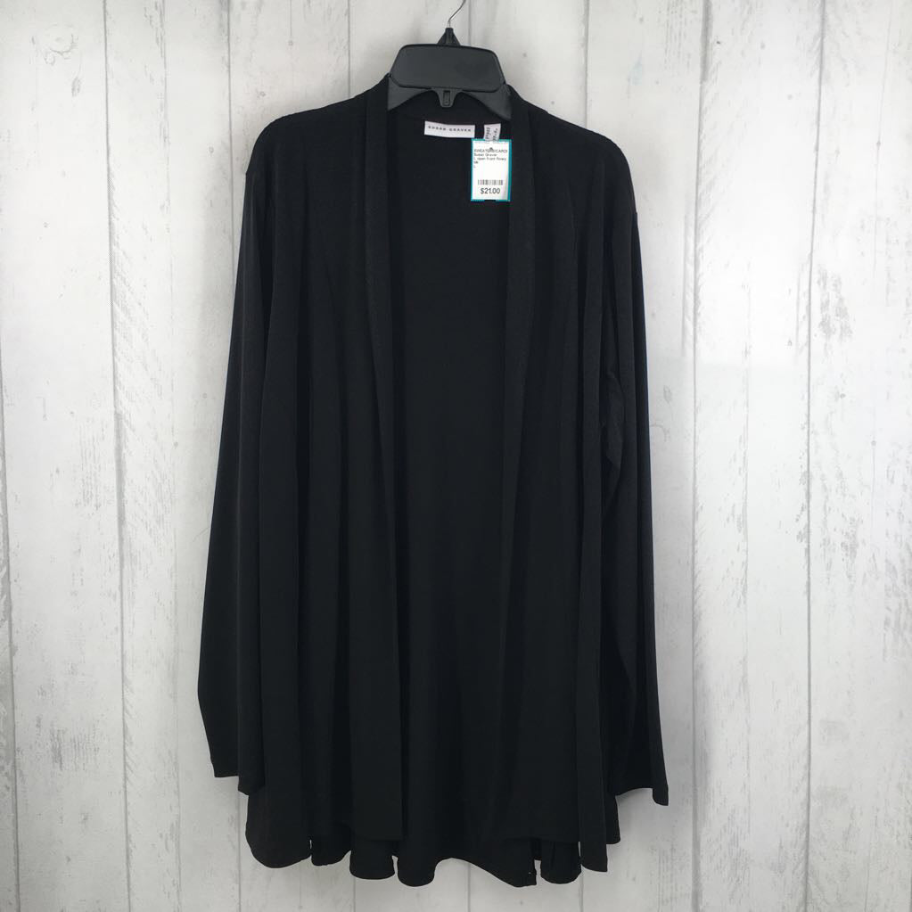 L open front flowy cardi