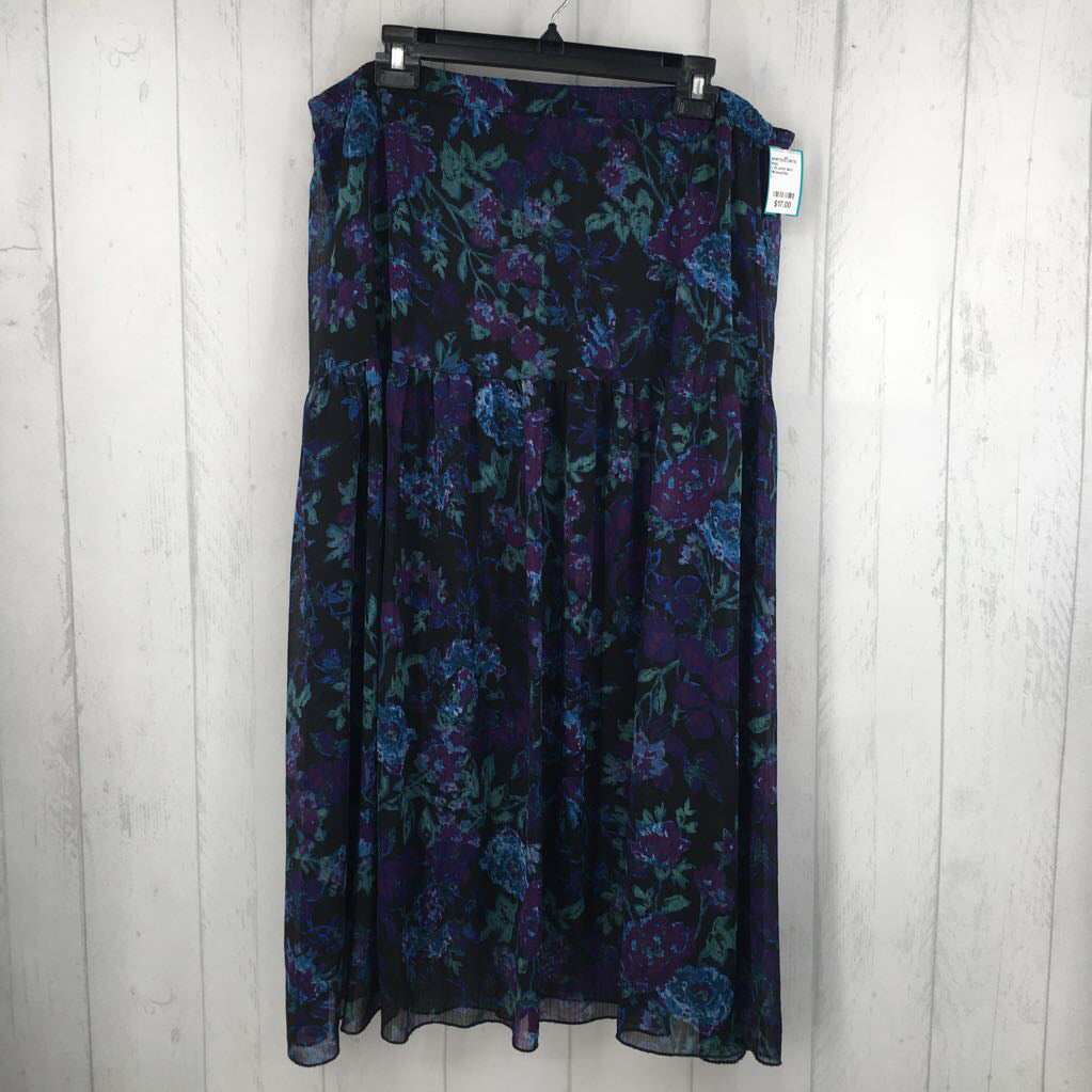 L flo print skirt
