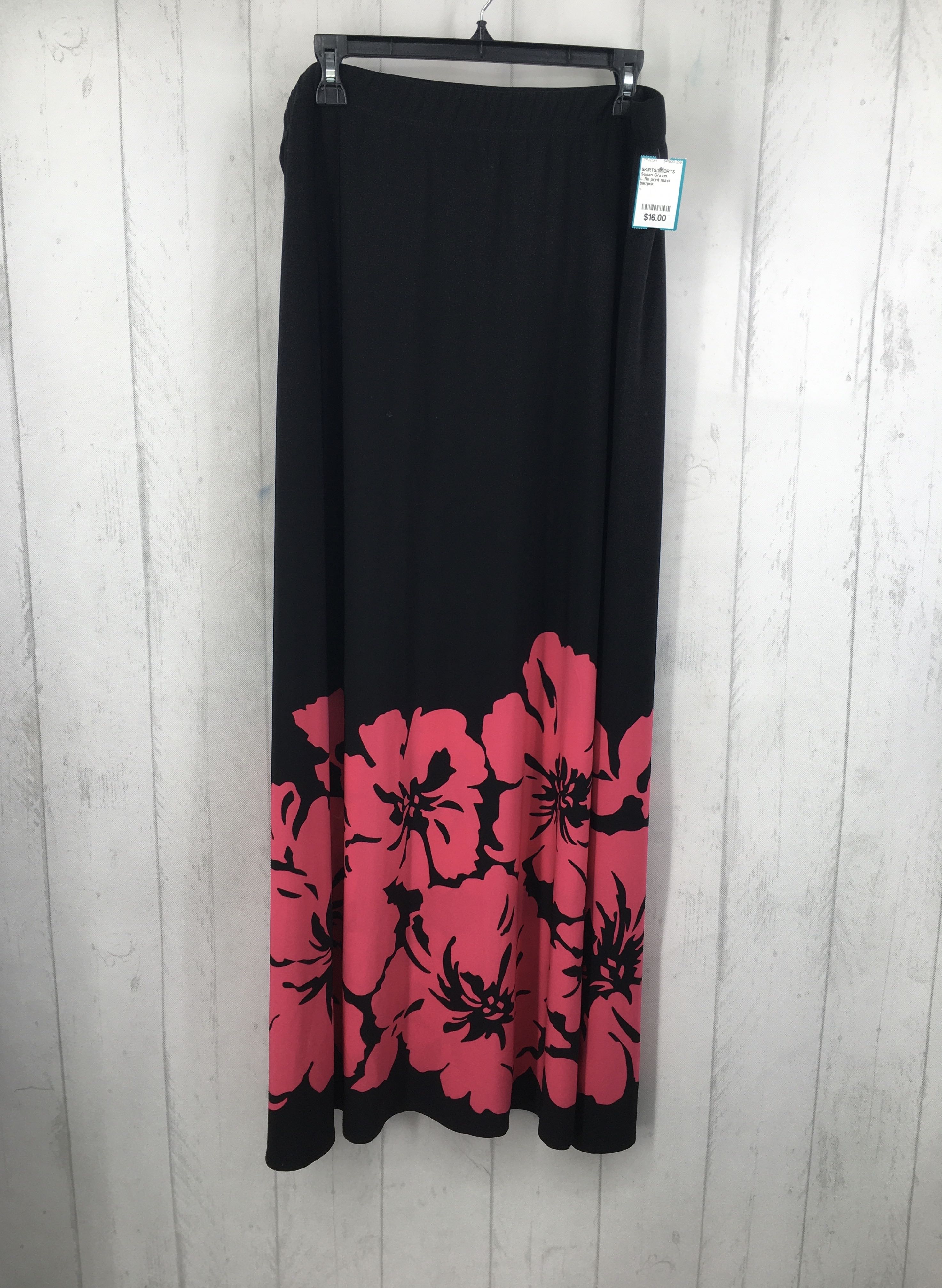 L flo print maxi skirt