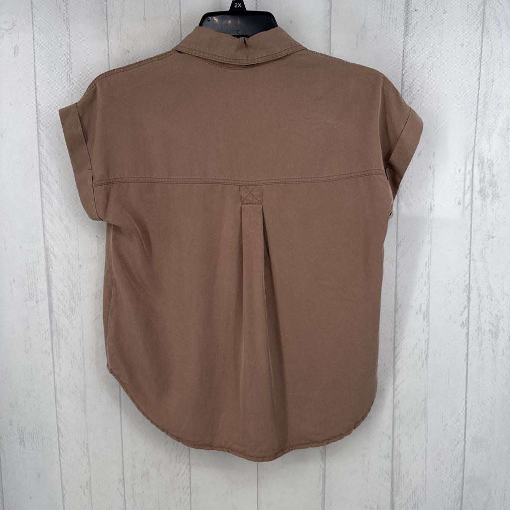 S button down s/s top