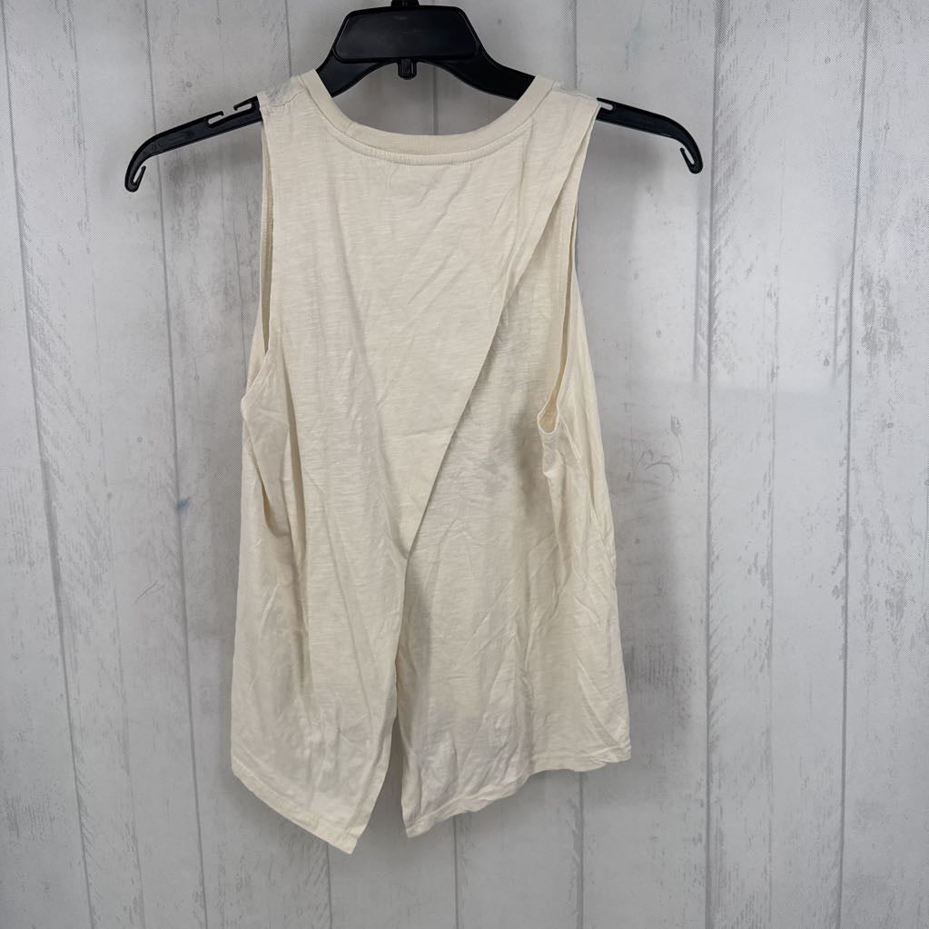 XS sun graphic open back tank