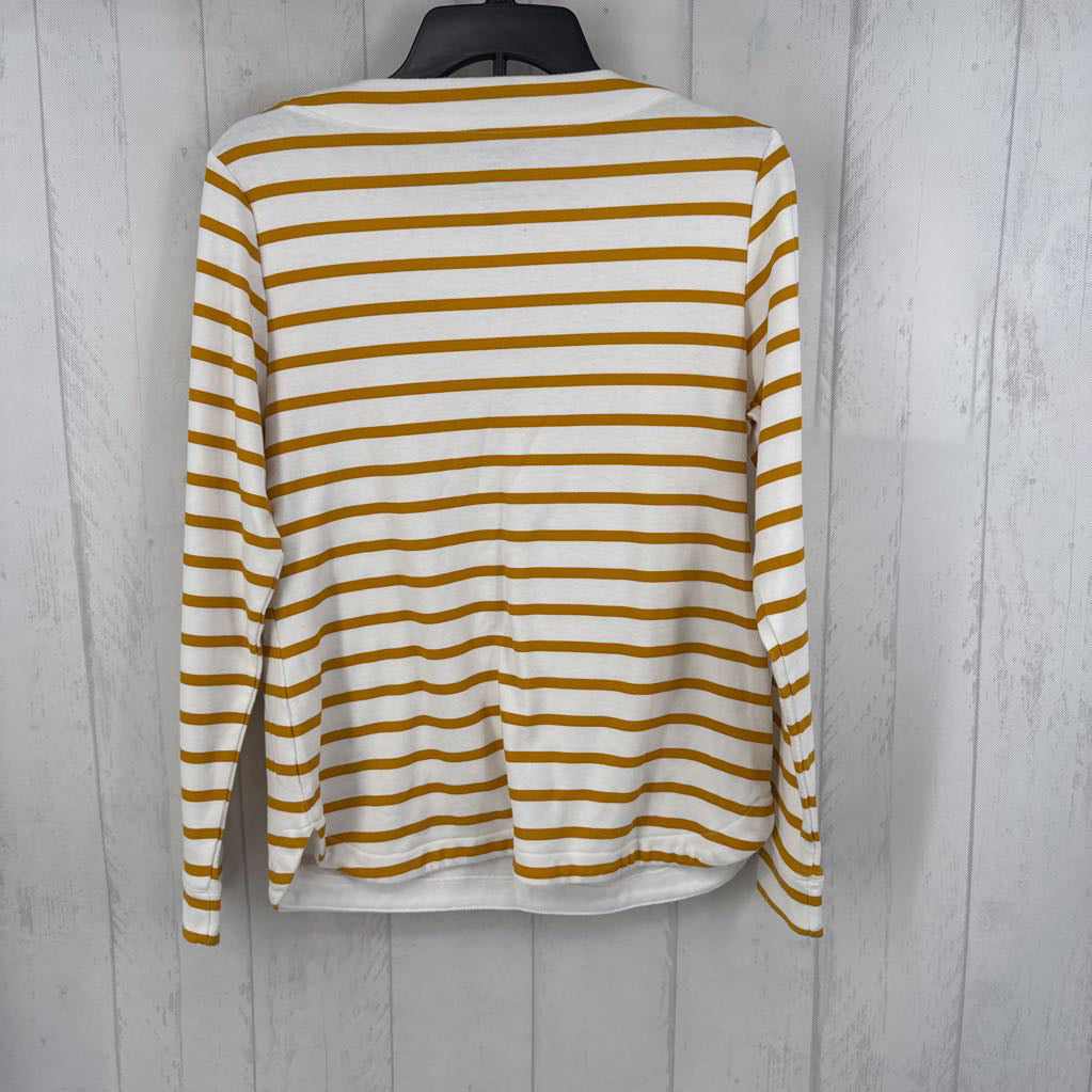 S striped l/s top