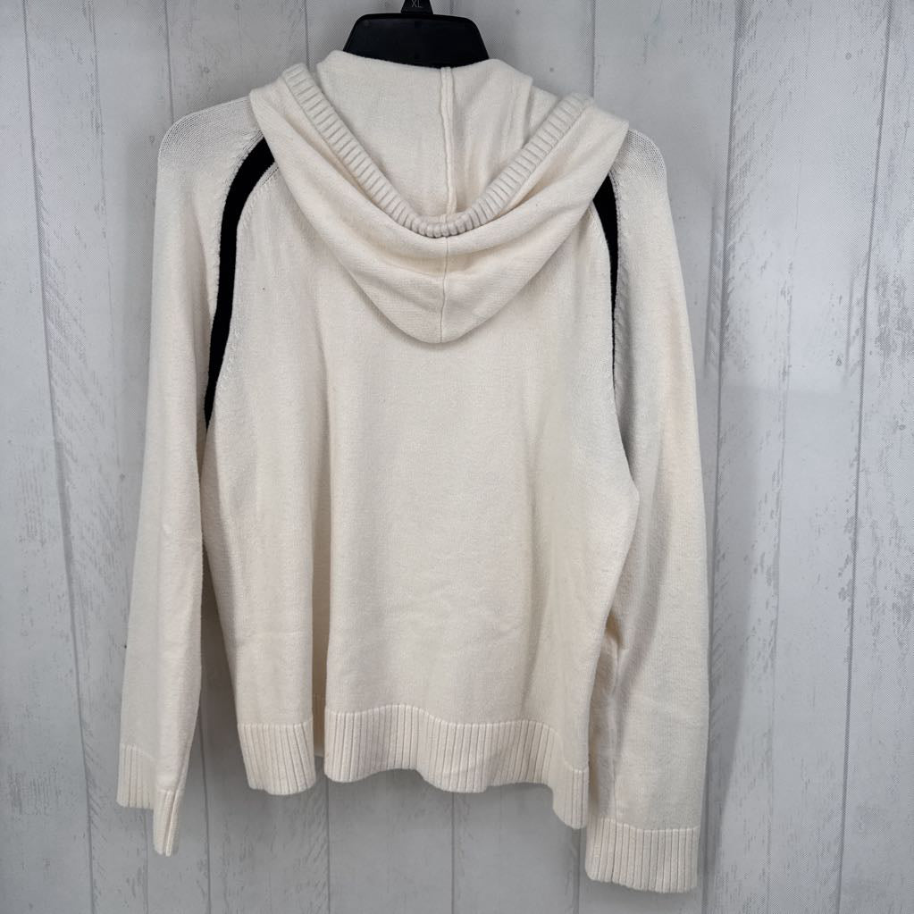 M colorblock hooded sweater