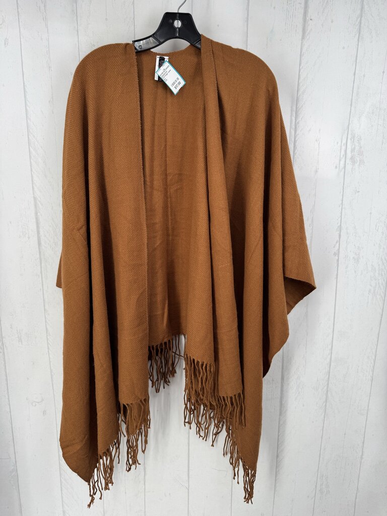 O/S fringe ruana