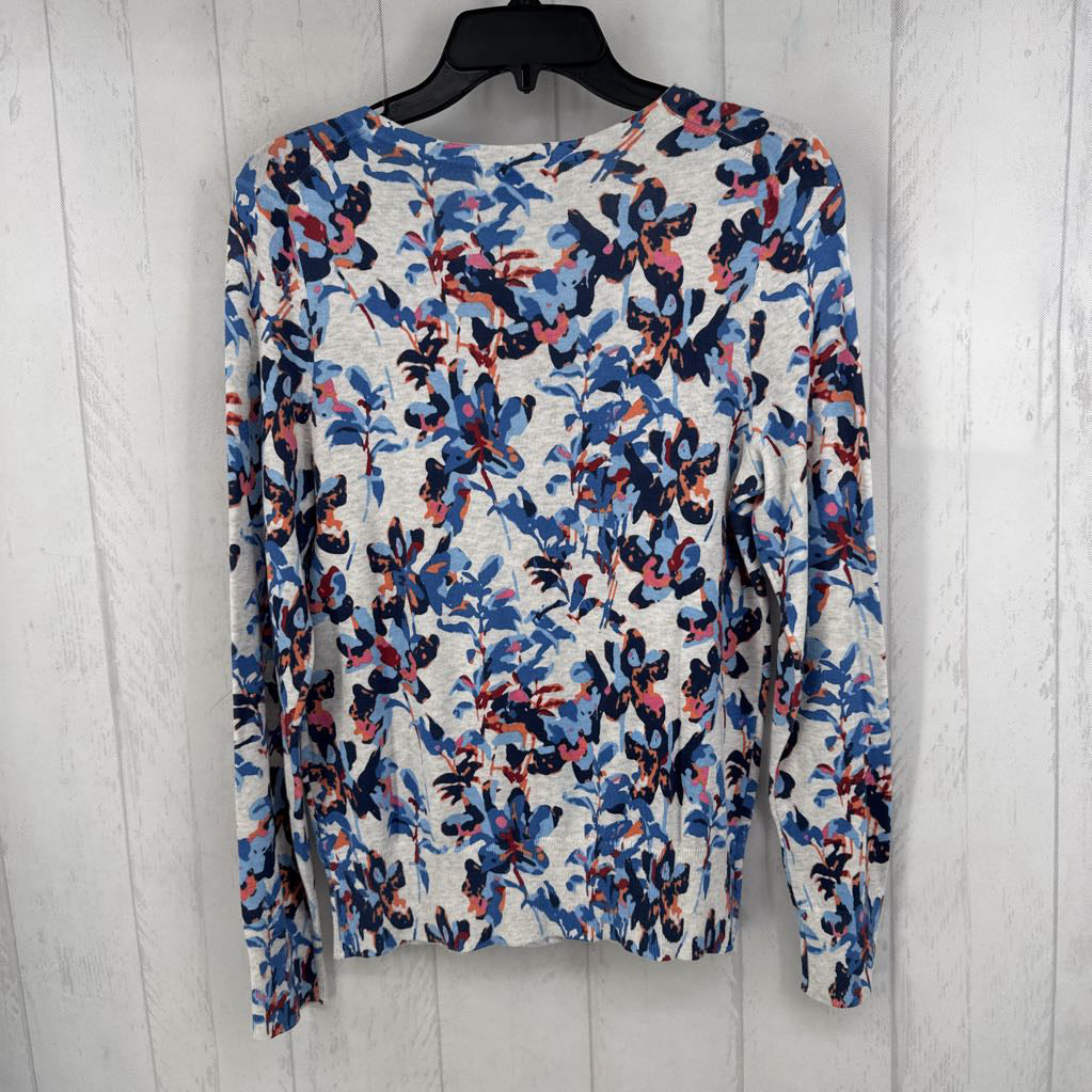 R79 S flo print button down cardi