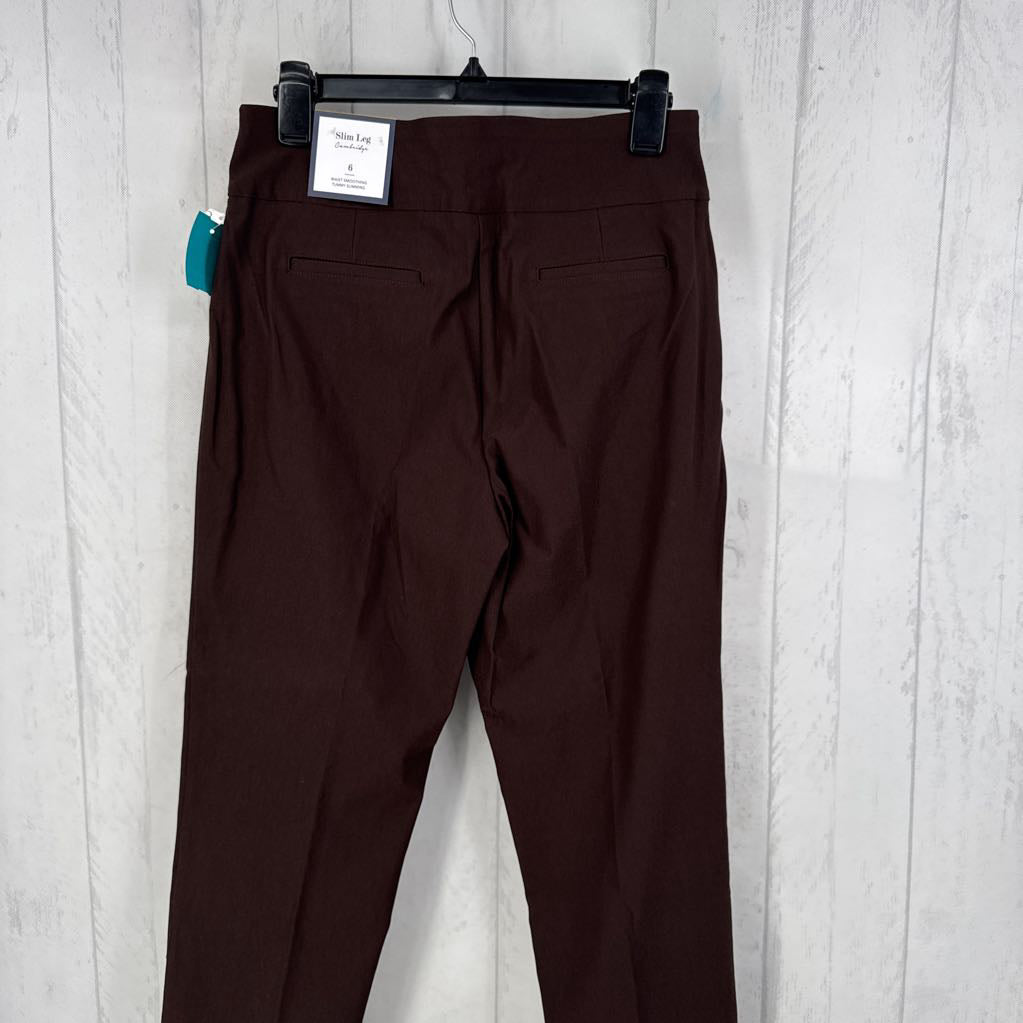 6 slim leg pant