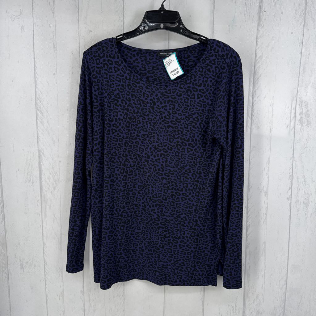 S animal print l/s tee