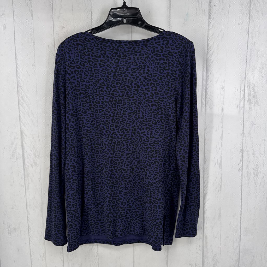 S animal print l/s tee