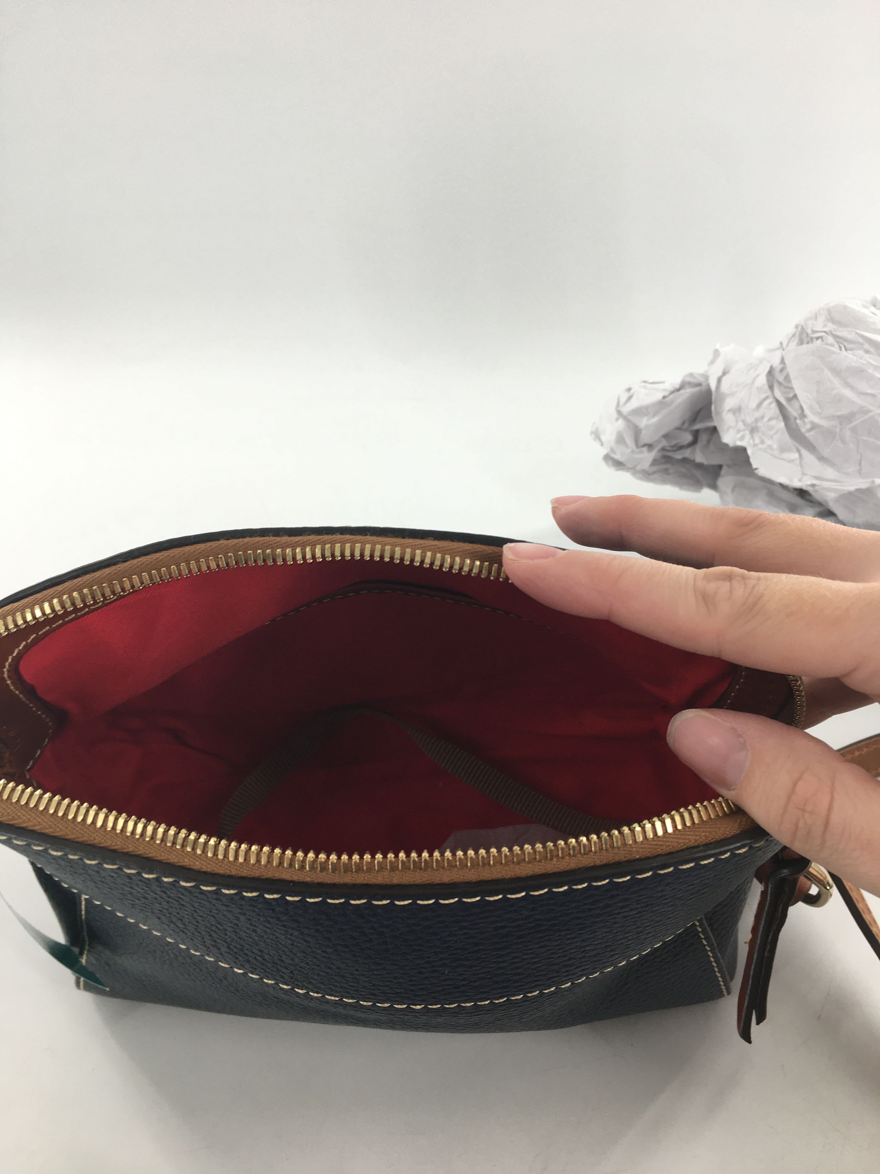 pebbled leather crossbody