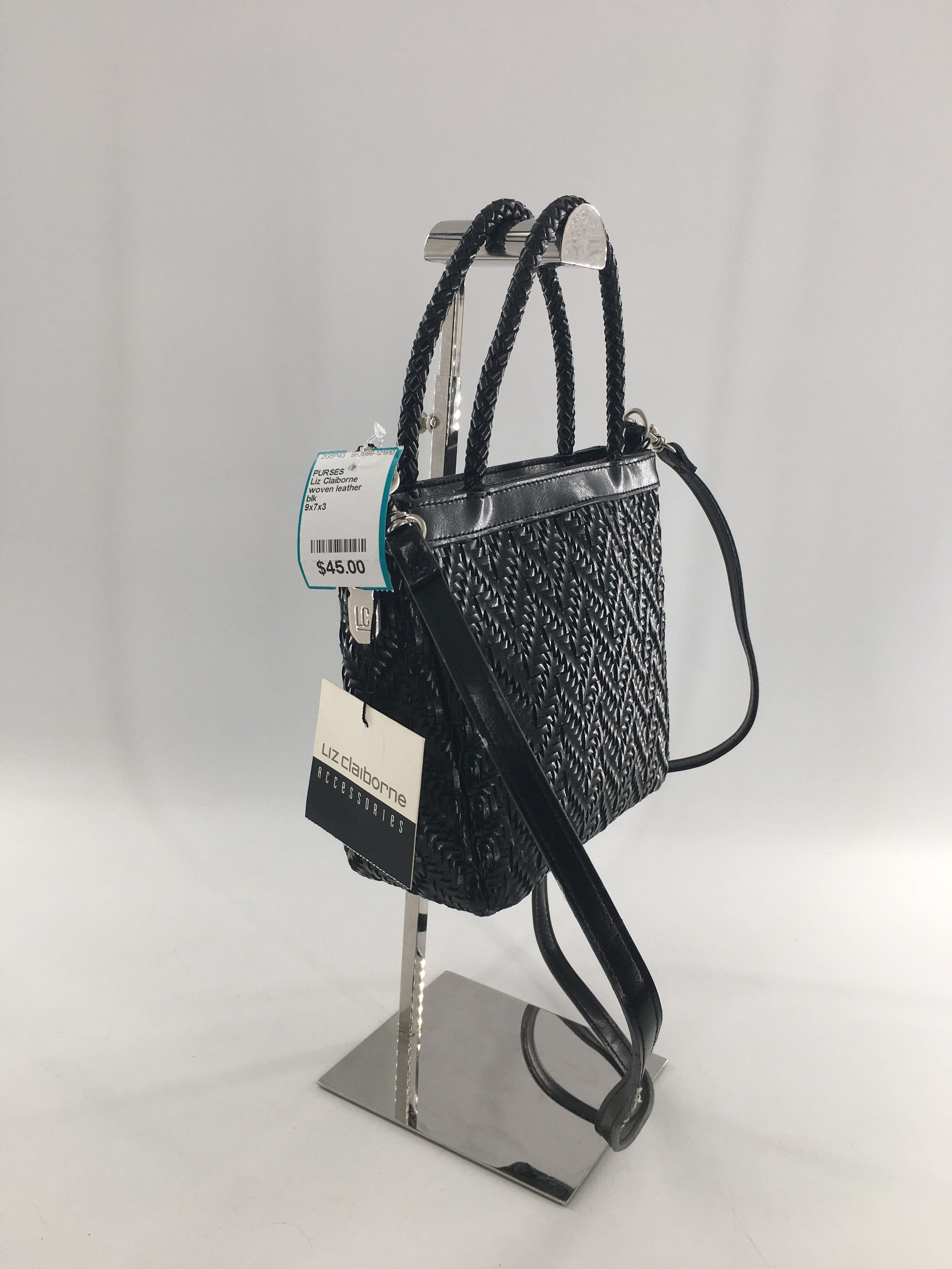 woven leather crossbody