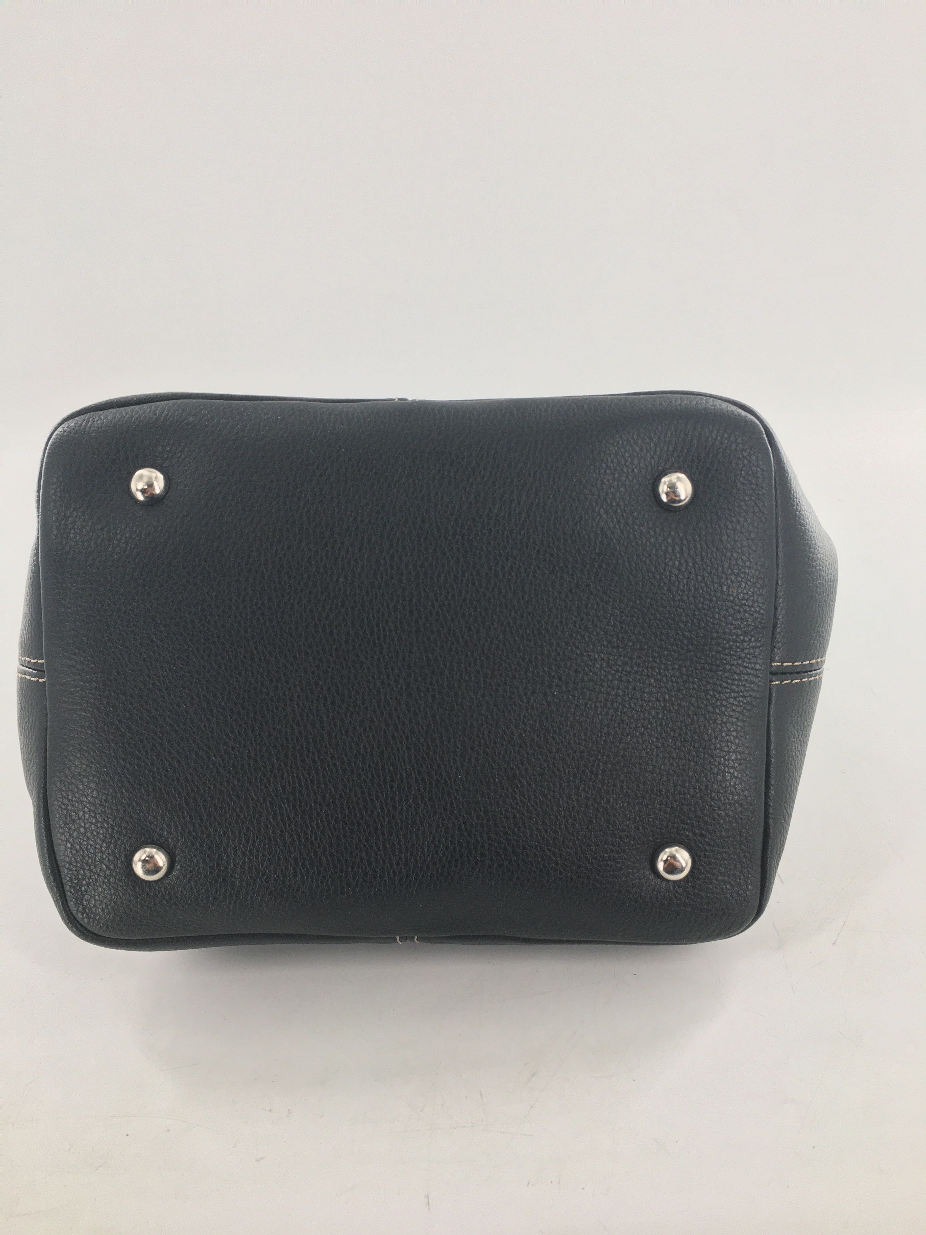 pebbled leather handbag