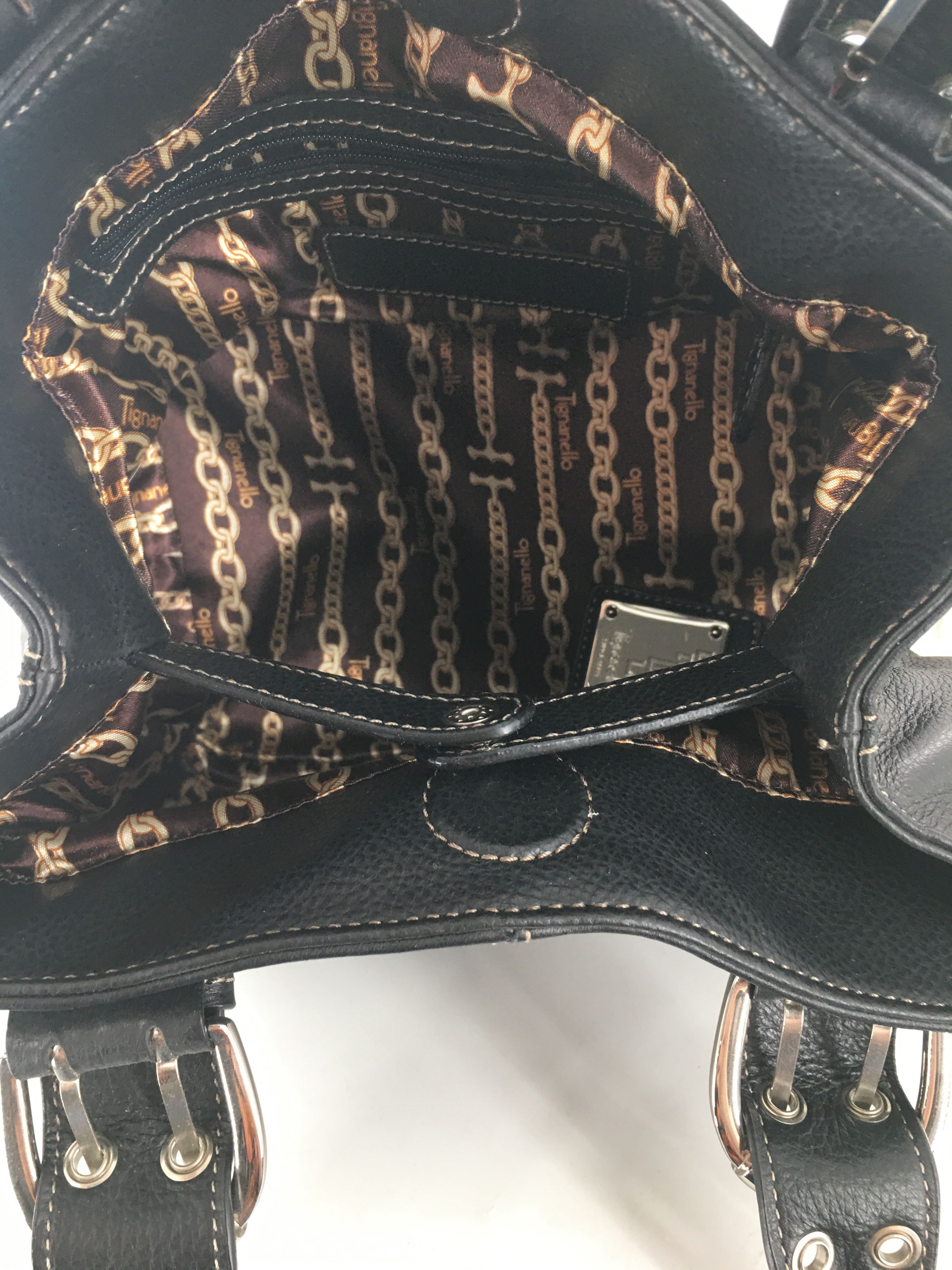 pebbled leather handbag