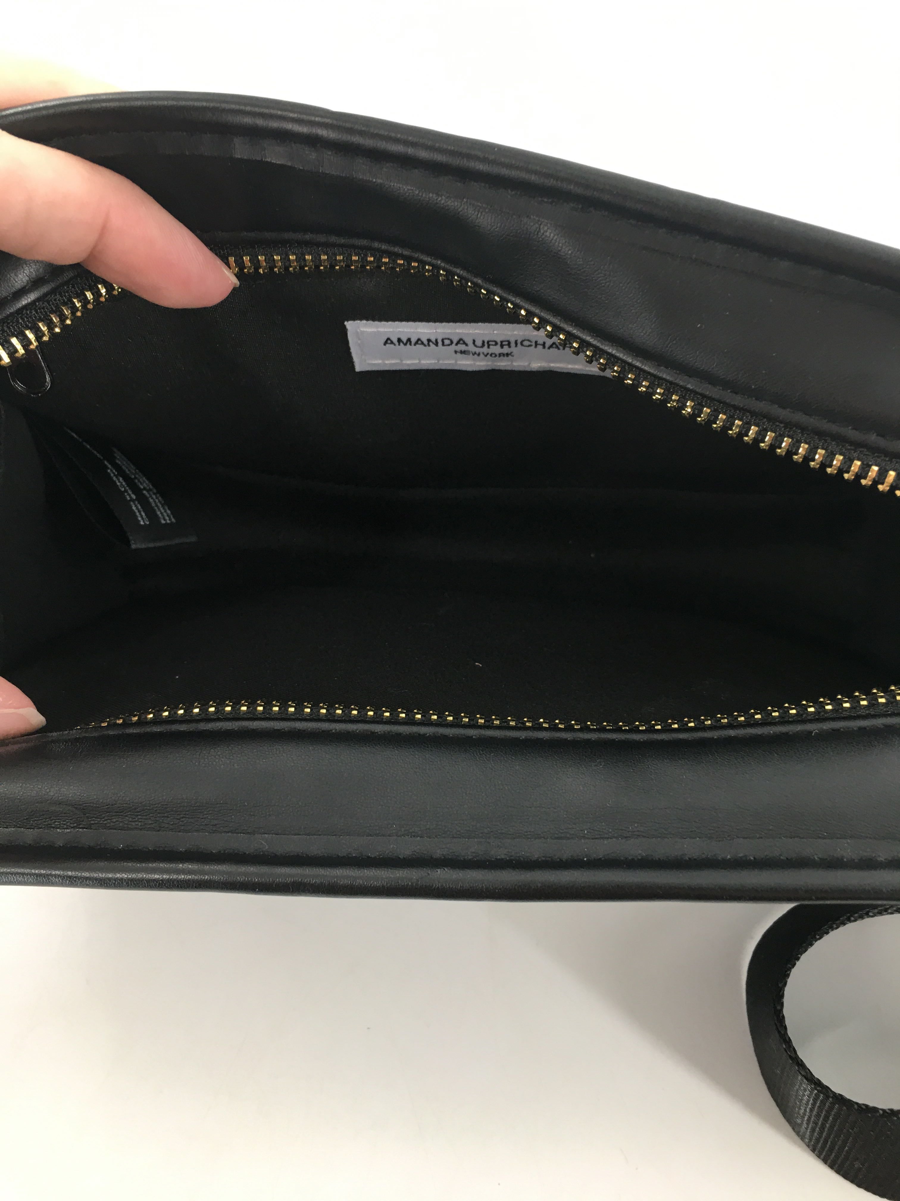 vegan leather quilted beltbag