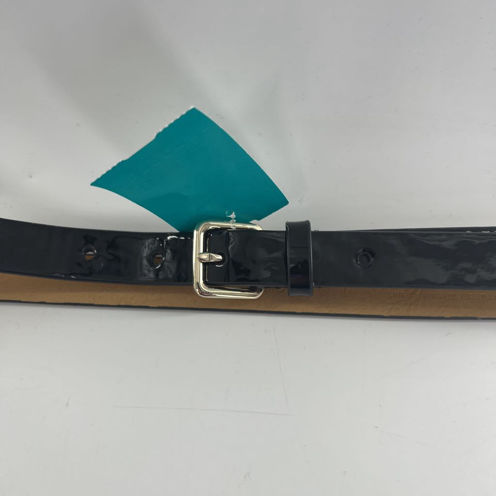 1X patent leather leather belt