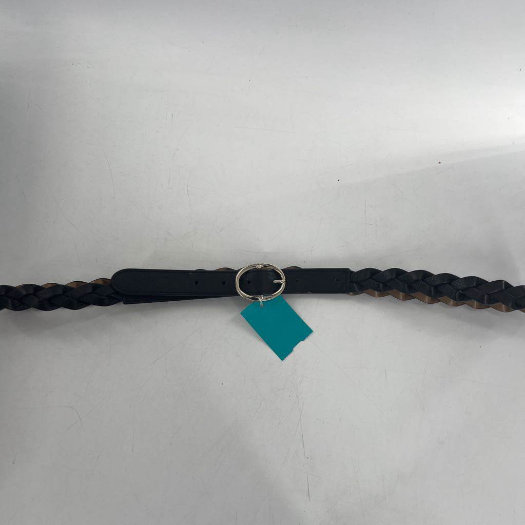 1X braided leather leather belt