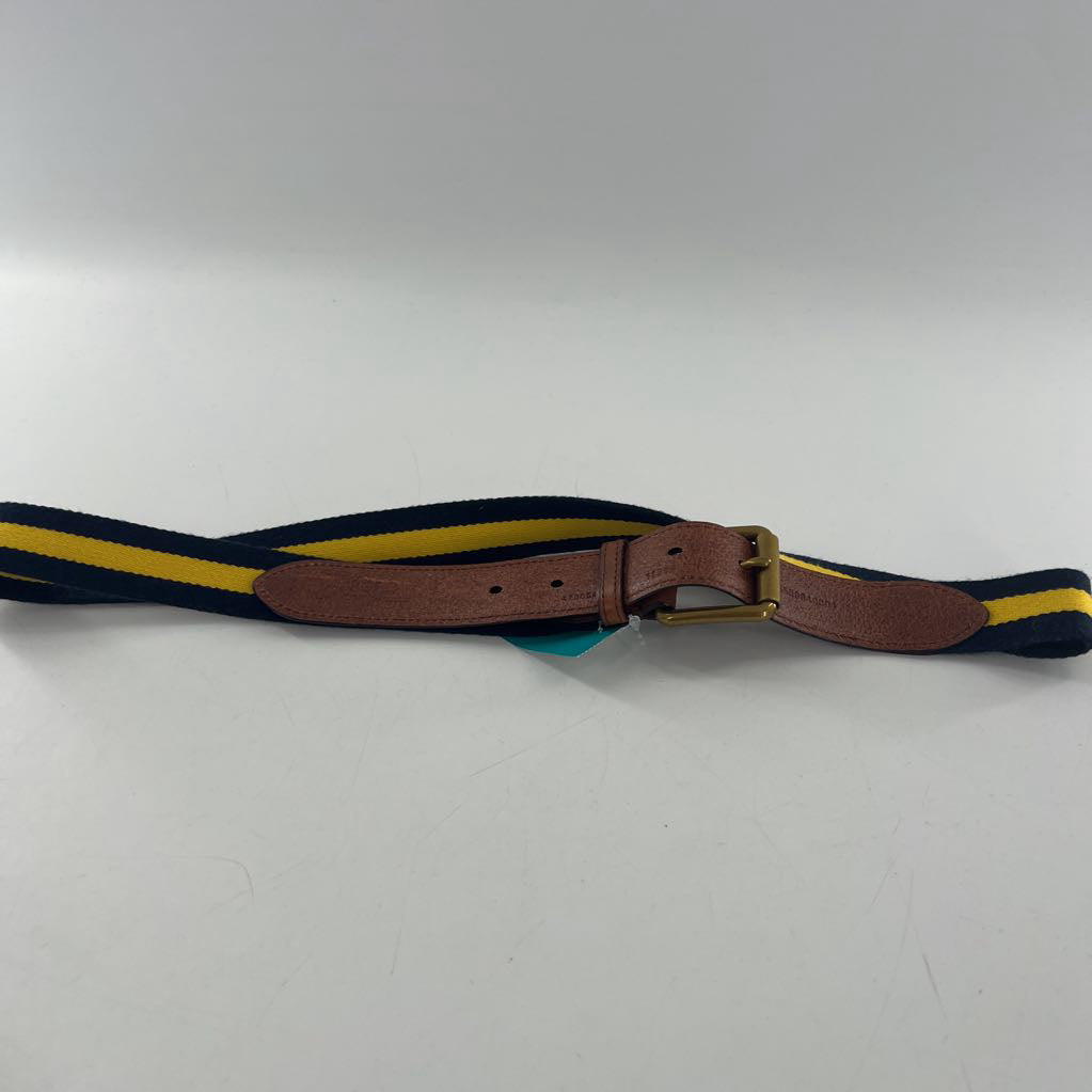 XL leather & canvas belt