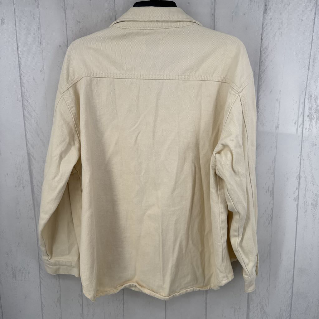 M distressed shacket