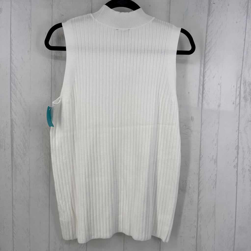 1X mock-neck rib knit cami
