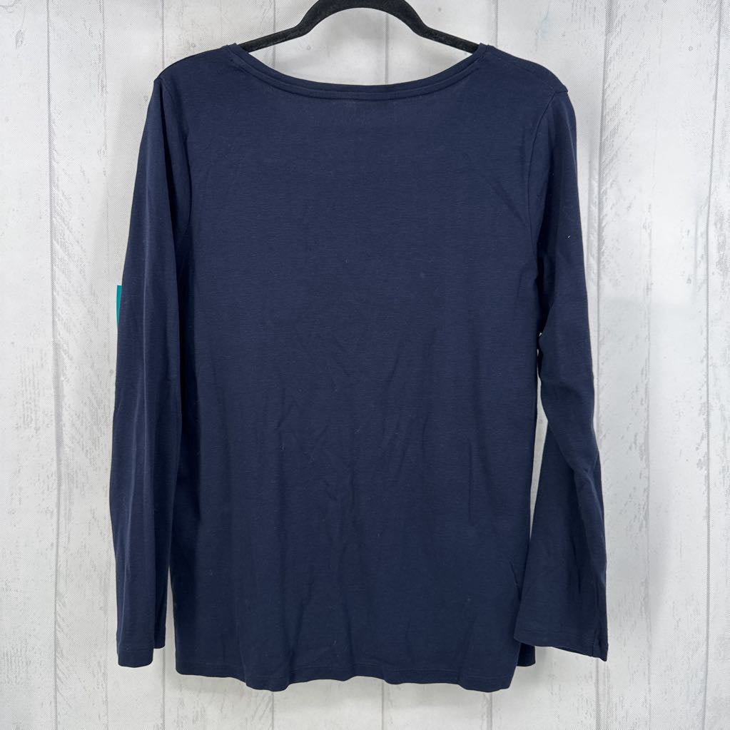 1X v- neck l/s tee