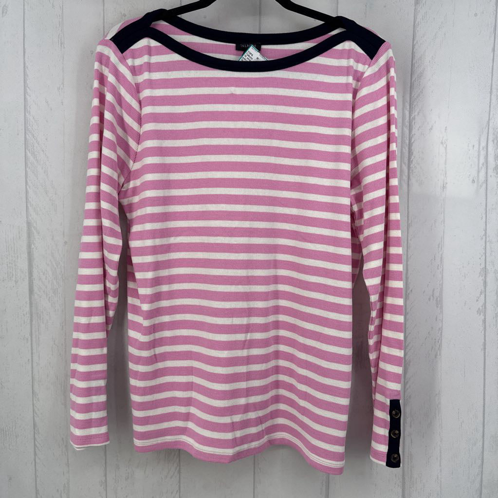 1X striped ribbed l/s tee