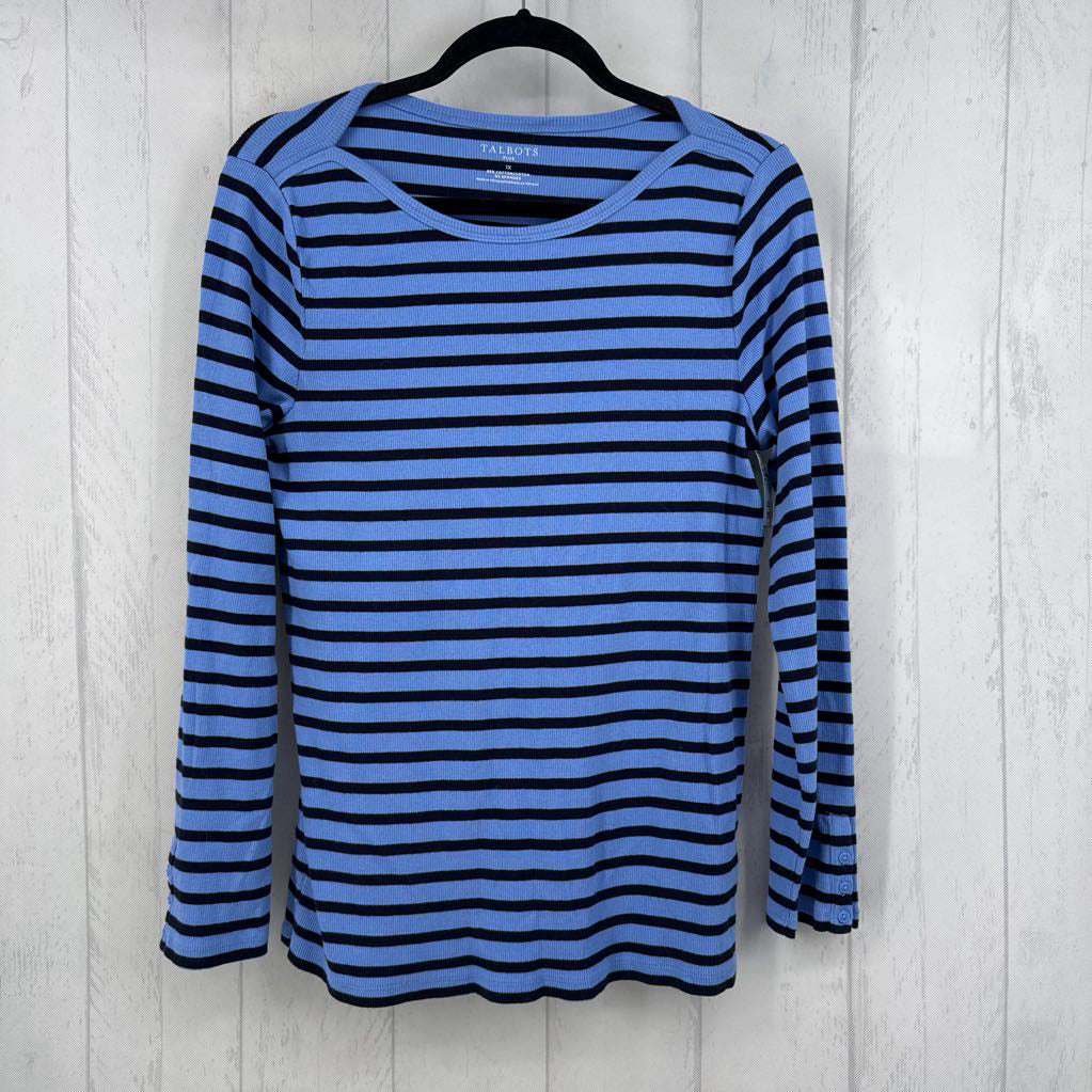 1X striped ribbed l/s tee