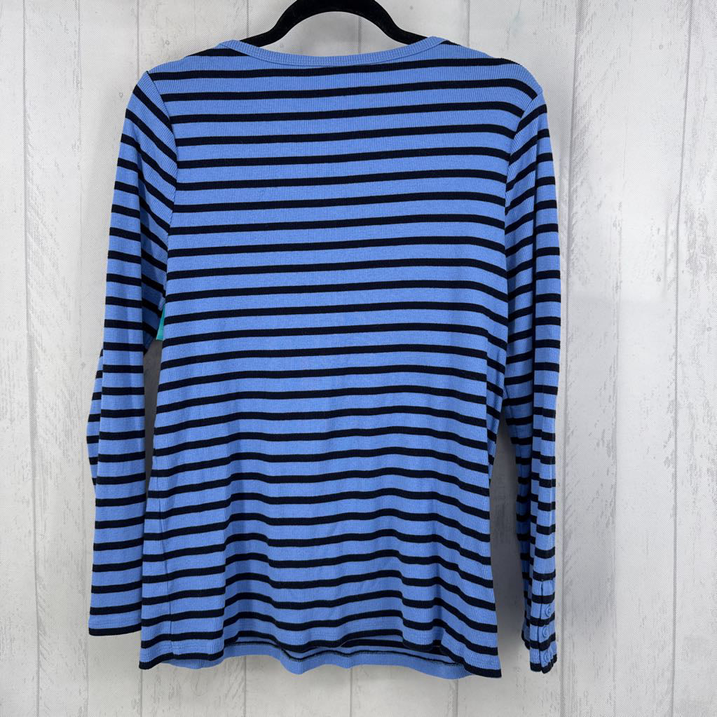 1X striped ribbed l/s tee