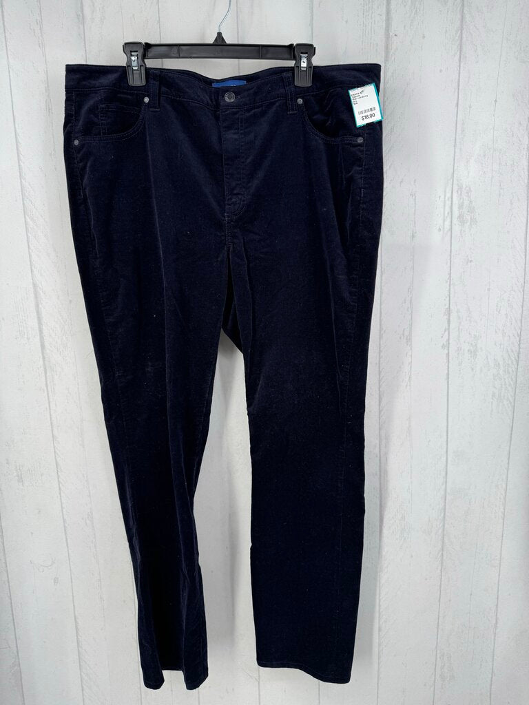 16w corduroy straight leg pant