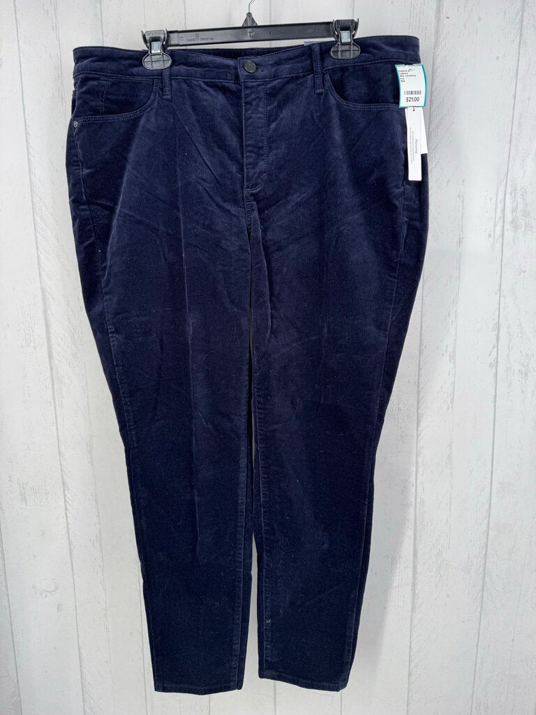 16w corduroy straight leg pant