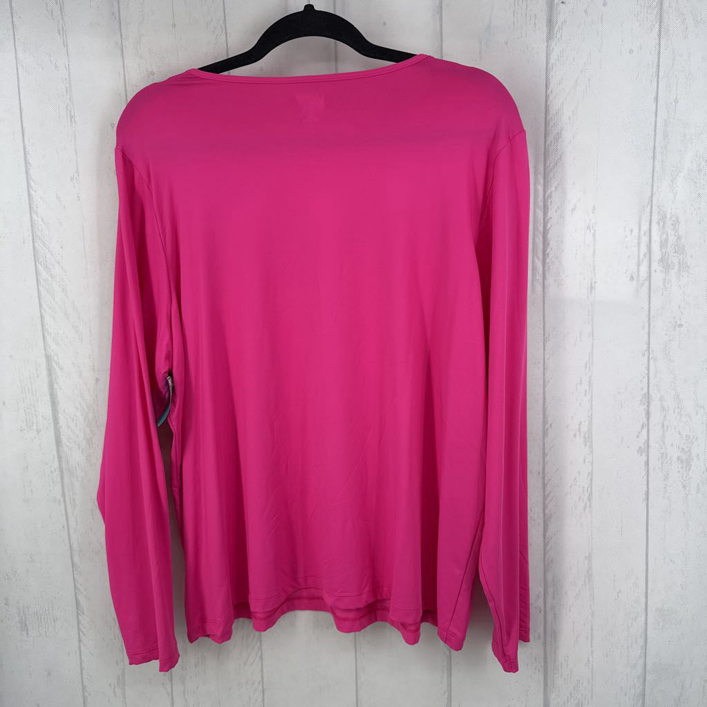 1X round neck l/s tee