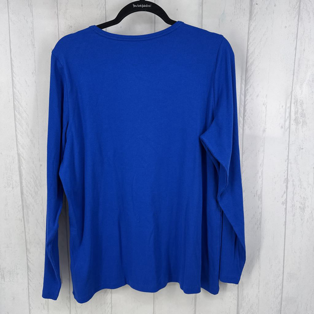 1X ribbed l/s tee