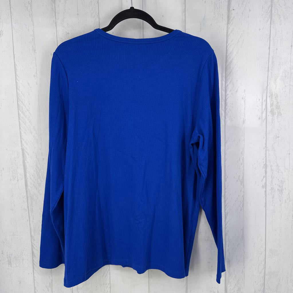 1X ribbed l/s tee