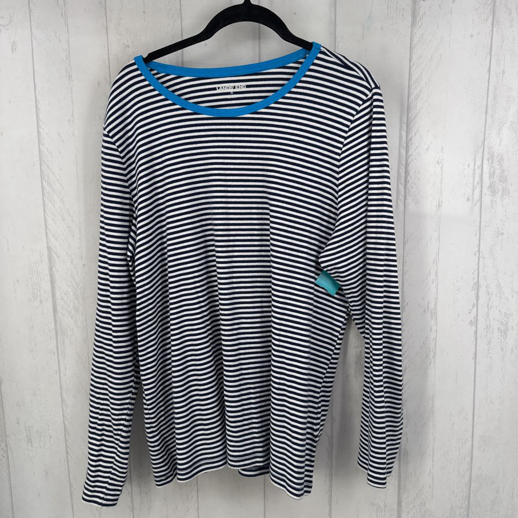 1X striped ribbed l/s tee