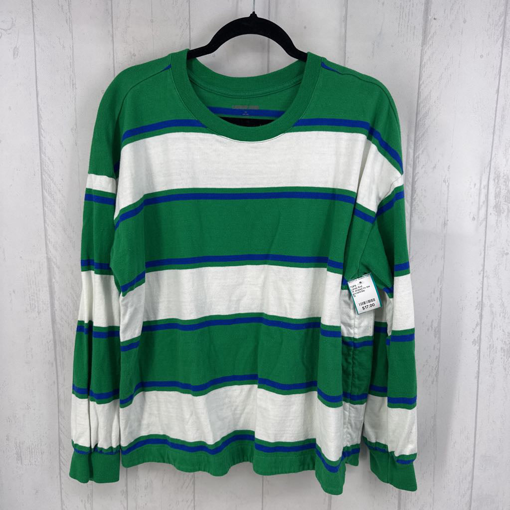 1X striped l/s tee