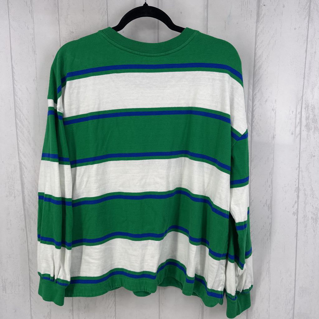 1X striped l/s tee