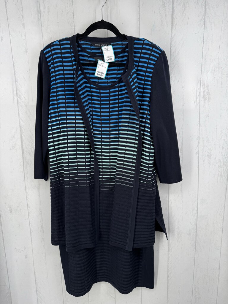 OX 2pc knit dress & cardi set