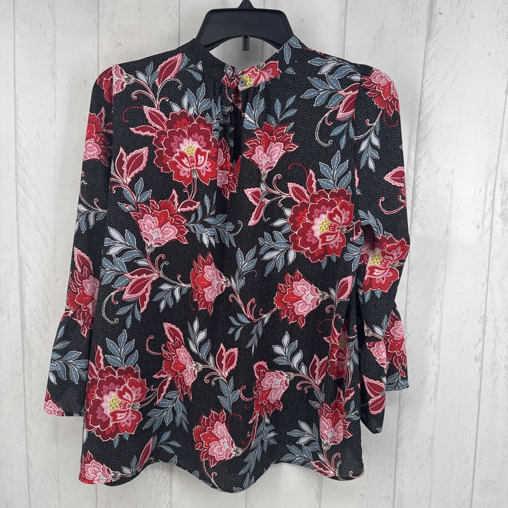 Mp flo print bells lv top 3/4 slv