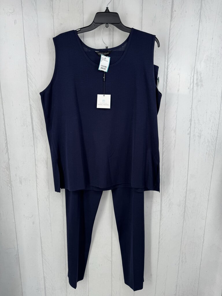1X 2pc knit pants set