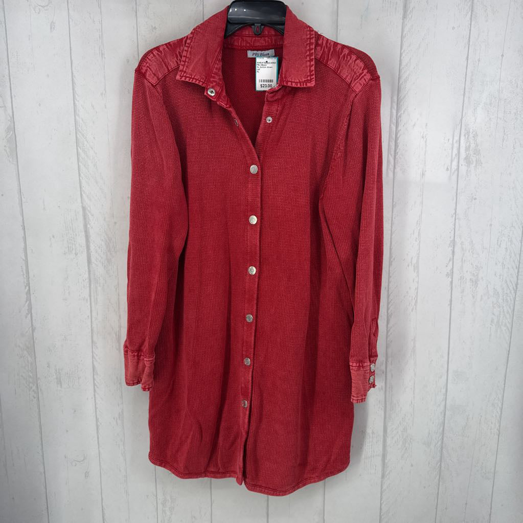 XL button down tunic sweater
