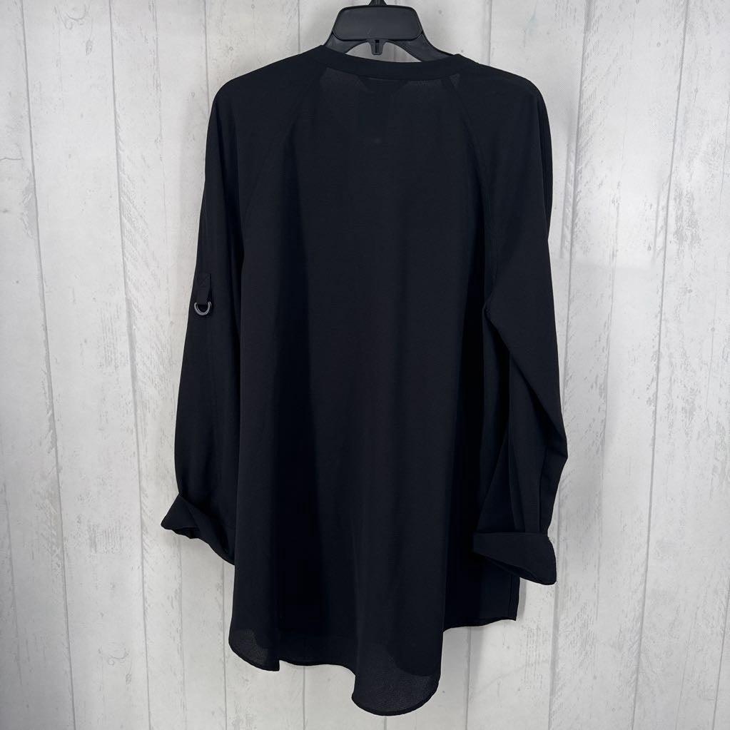 R48 XL lightweight zip front l/s tunic