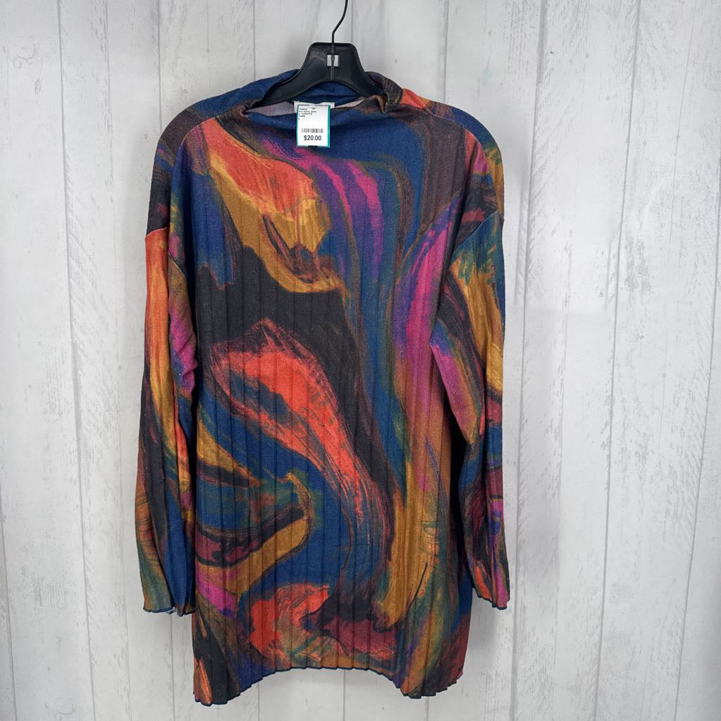 L colorful mockneck l/s top