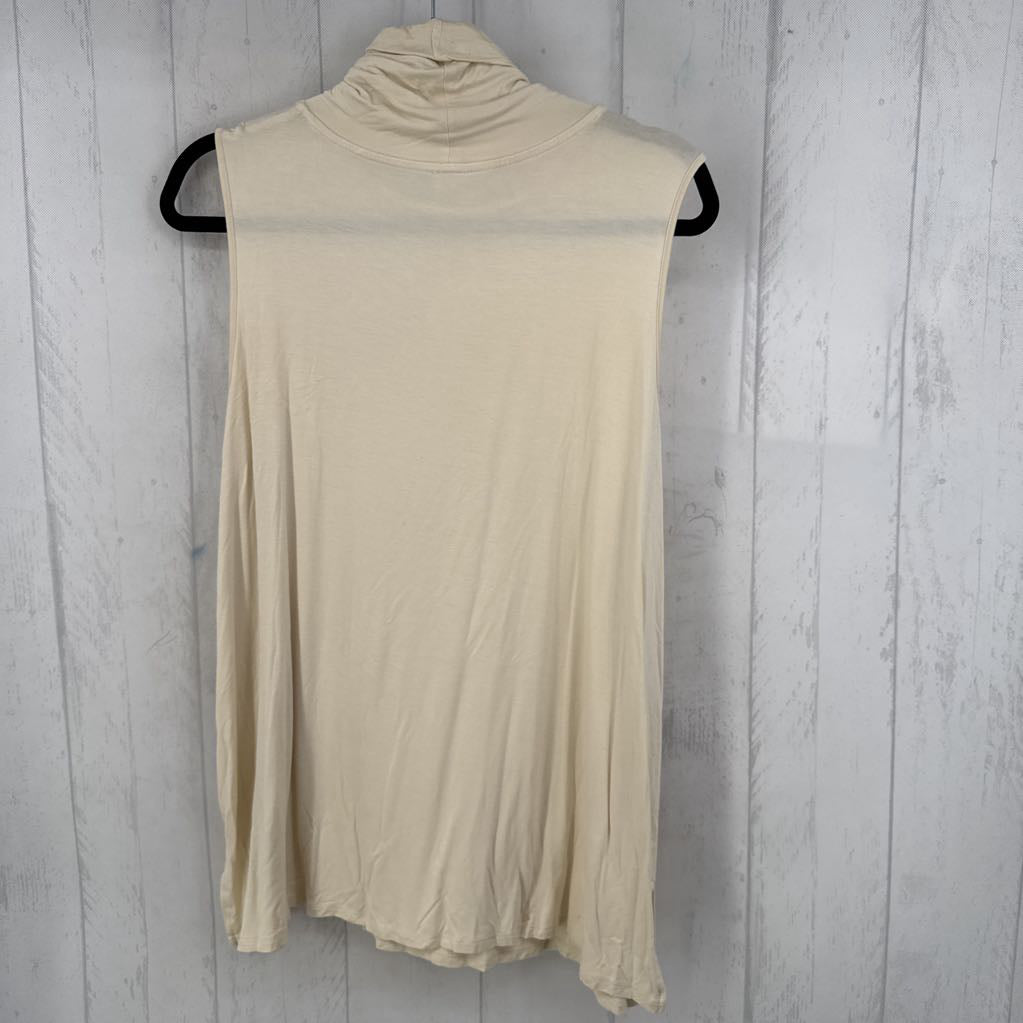 1X cowl neck slvls top