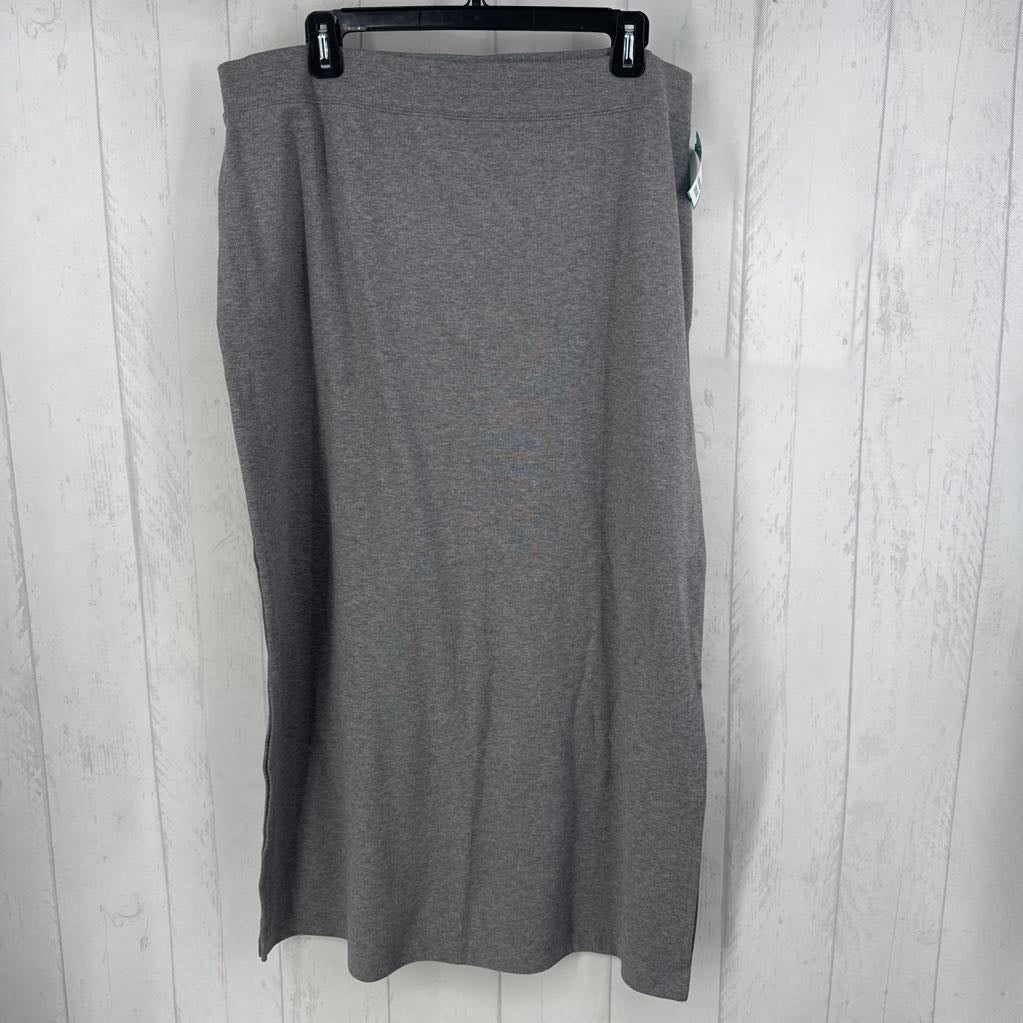 L pull-on stretch knit skirt