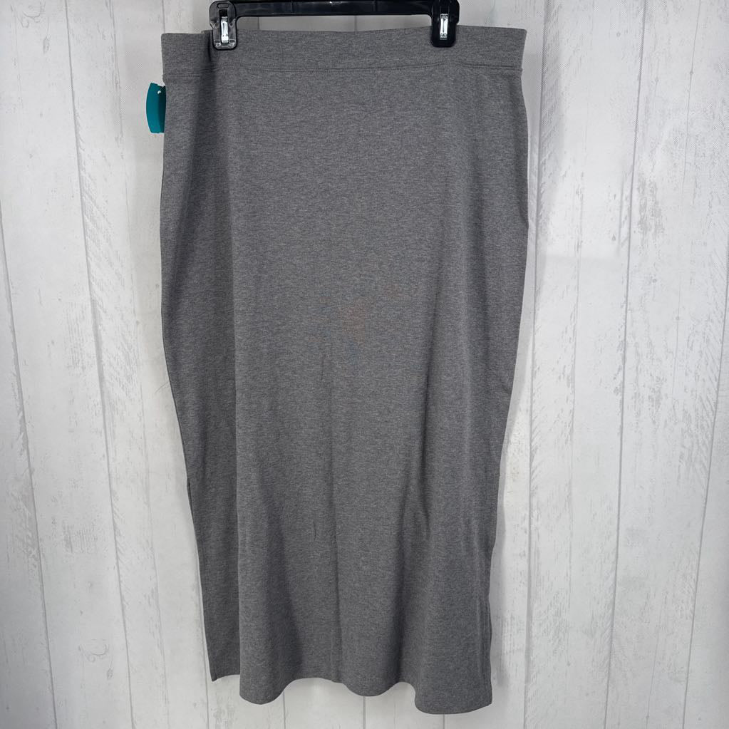 L pull-on stretch knit skirt