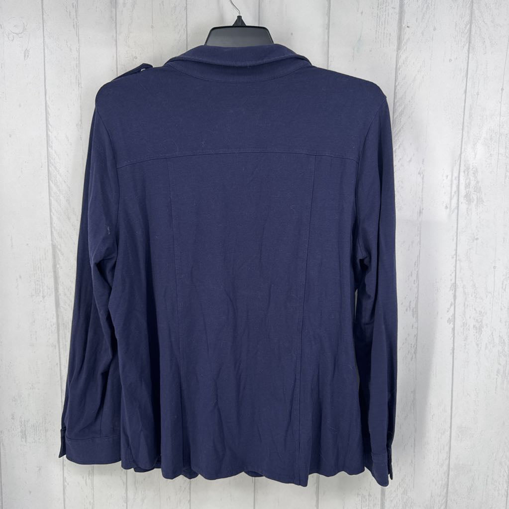 XL zip-up l/s top